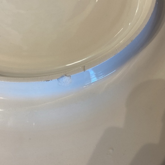 Pier 1 mosaic Christmas plate made in Italy 12.5 inches. Has a small chip onback - Picture 3 of 3